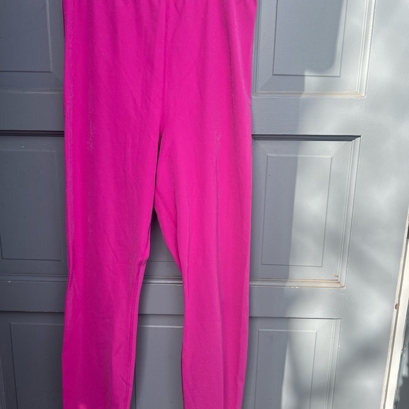 Yitty spotlight shaping Barbie pink shimmer high rise ruched leggings size M‎ - Picture 4 of 10